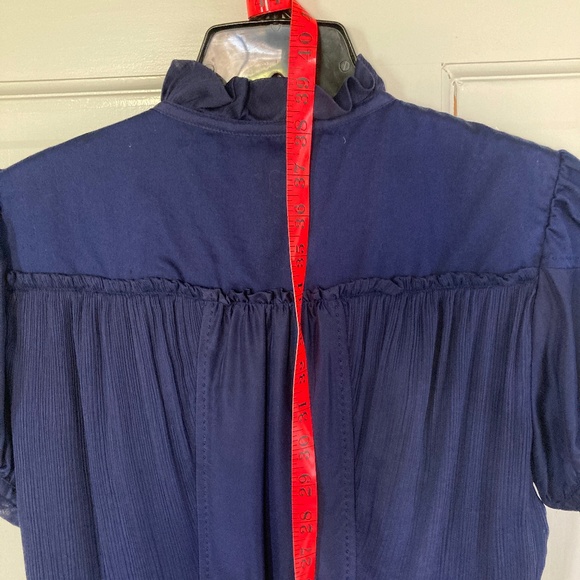 Diane von Furstenberg navy tiered dress size 8 - Picture 14 of 14